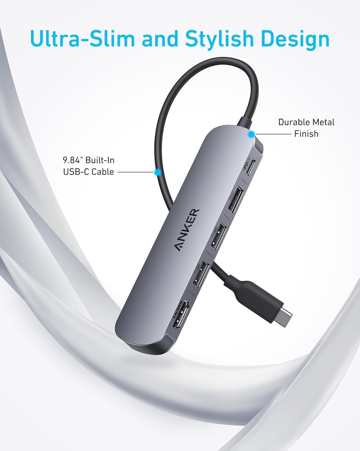 Hub USB-C Anker (5-w-1, 4K HDMI) - Anker Polska