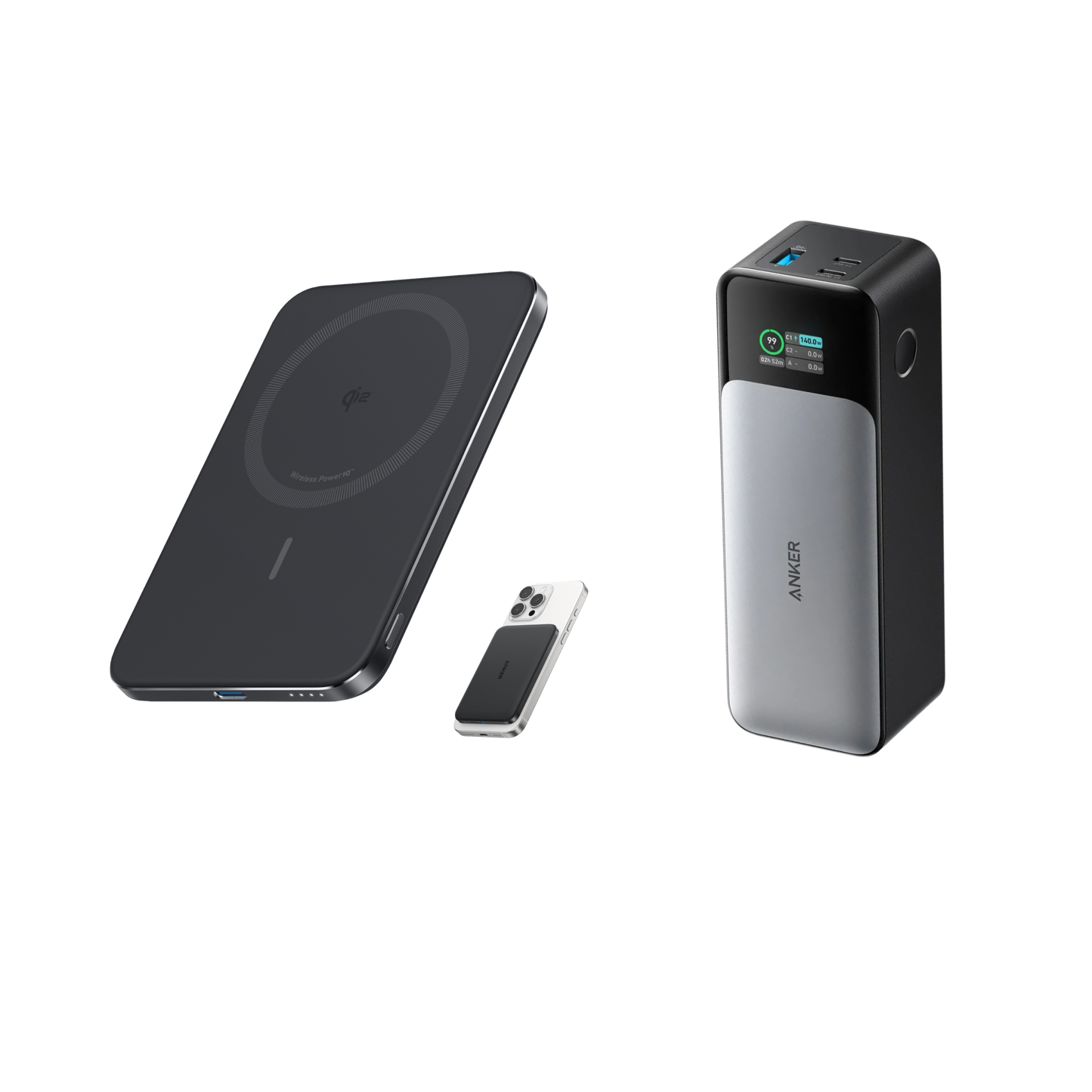 Powerbank Anker Nano (5K, MagGo, smukła konstrukcja) i powerbank Anker 737