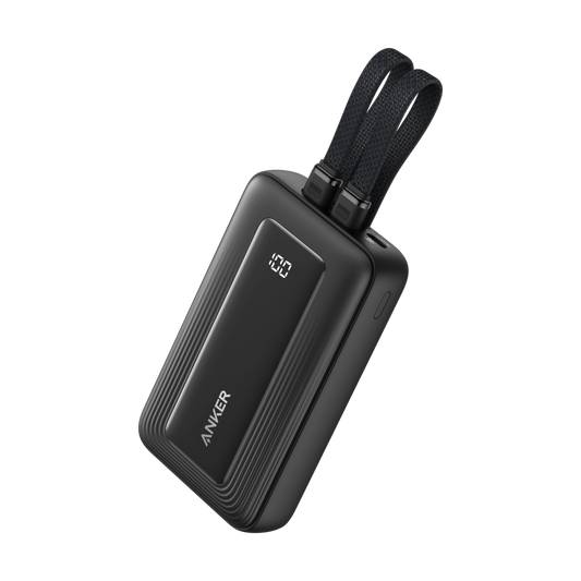 Anker Zolo Power Bank (10K,35W,Built-In Dual USB-C Cables)