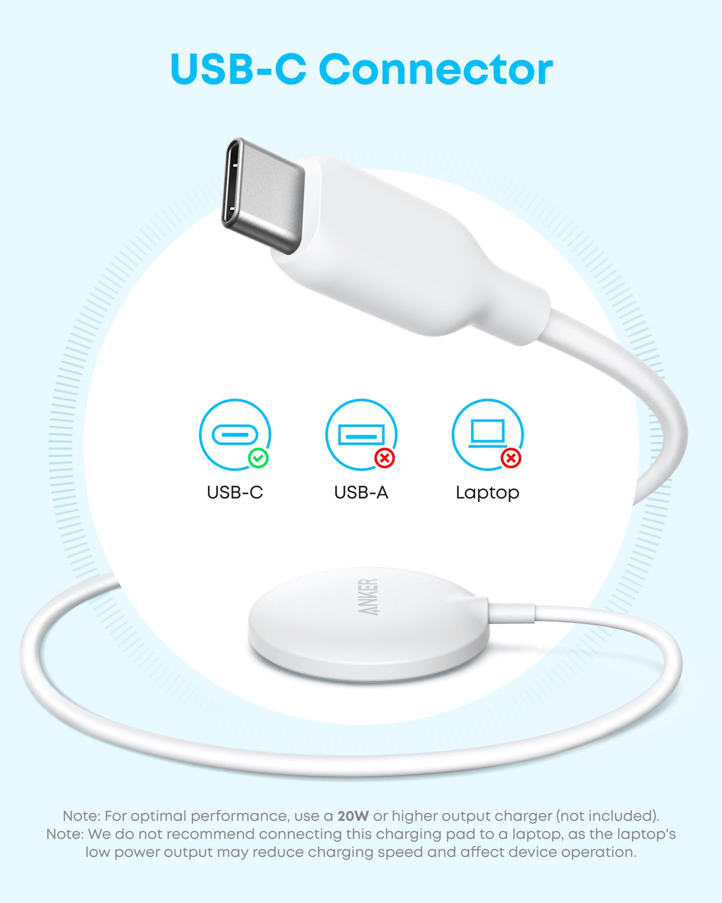 MagGo Wireless Charger (15W, Pad)