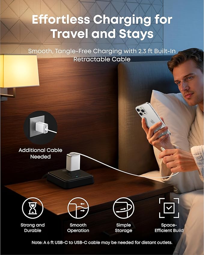 Anker Nano Charger (35W, Built-In Retractable USB-C Cable)