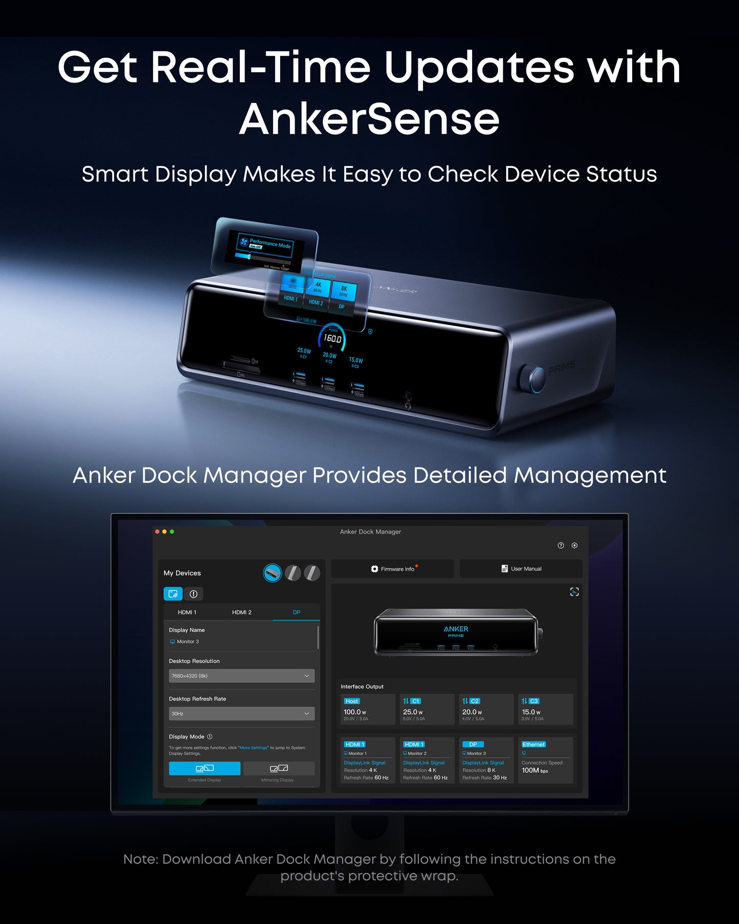 Anker Prime Docking Station (14-in-1, Triple Display, DisplayLink)