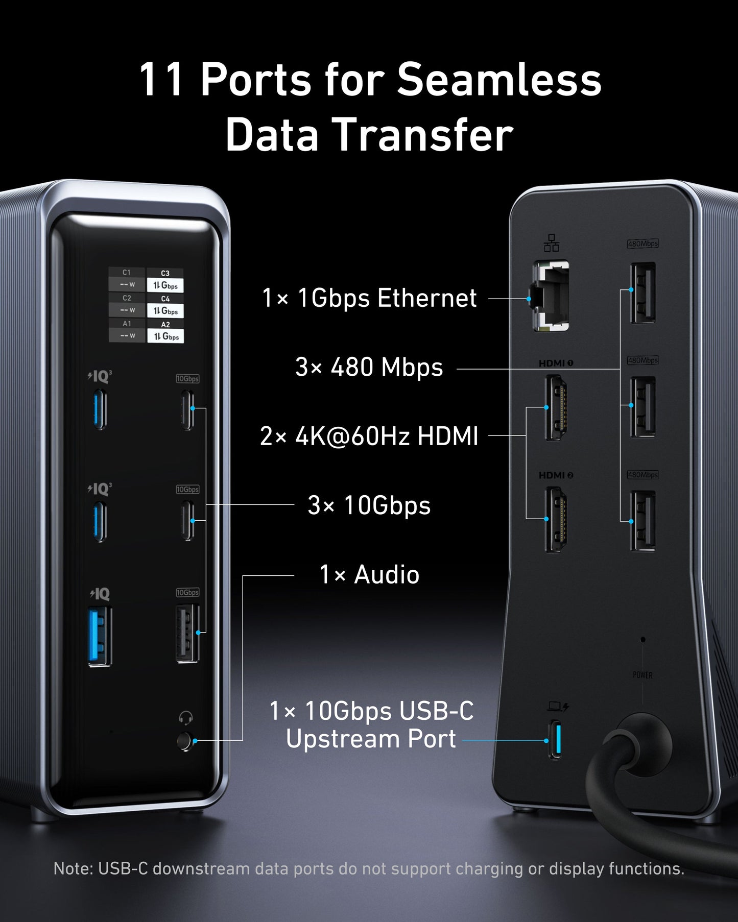 Anker Prime Charging Docking Station with 240W USB-C to USB-C Cable