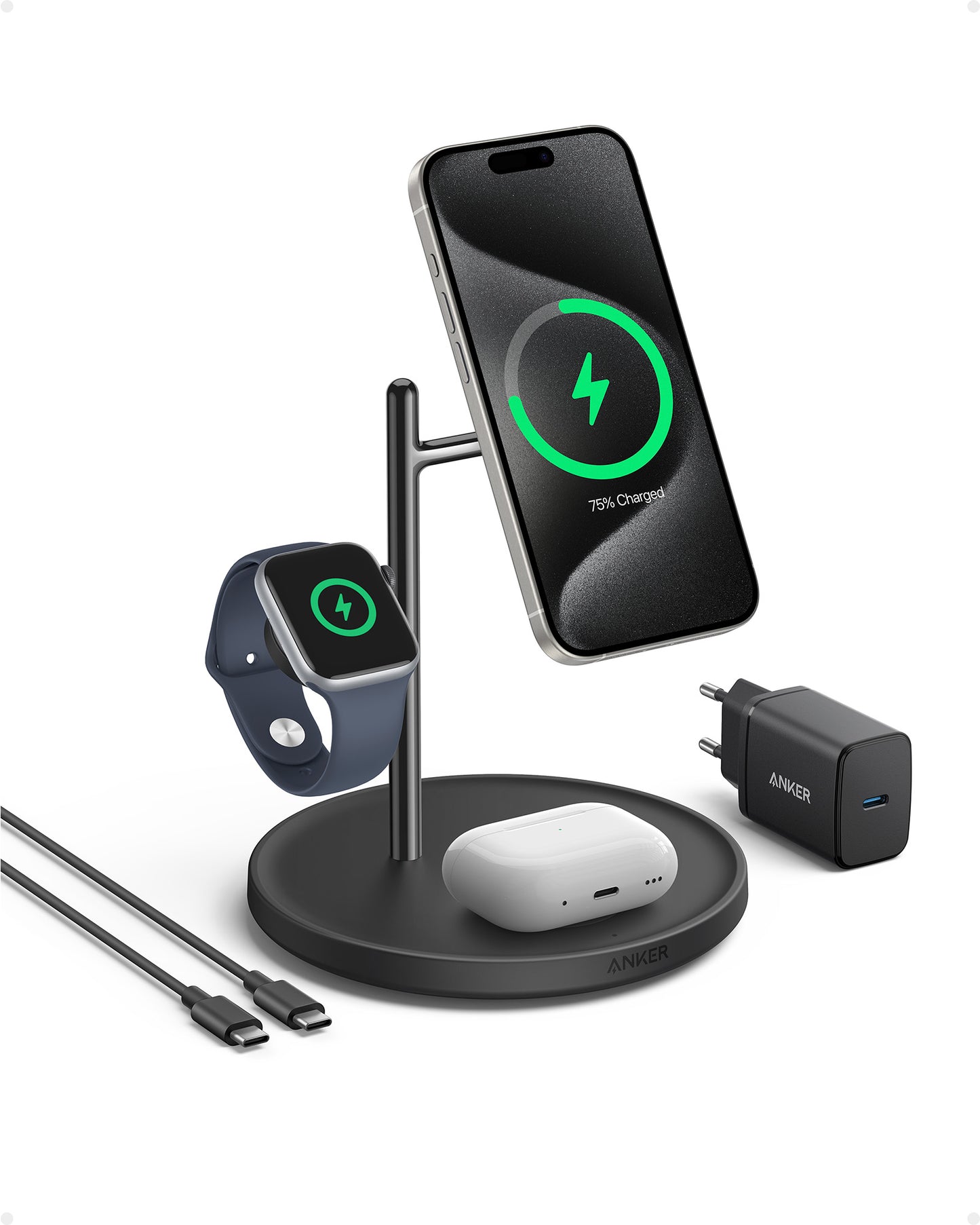 Anker MagGo Wireless Charging Station (3-in-1 Stand)