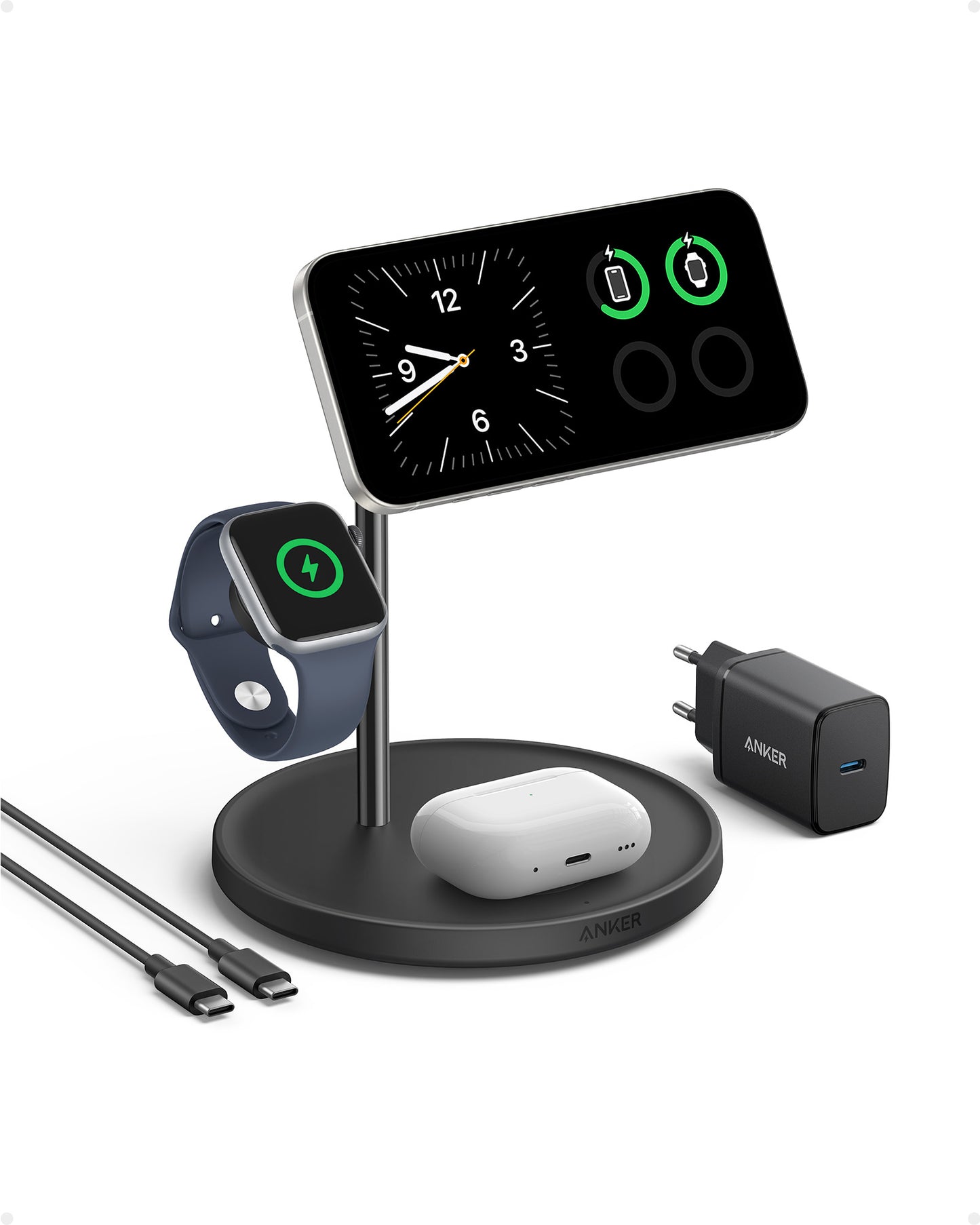 Anker MagGo Wireless Charging Station (3-in-1 Stand)