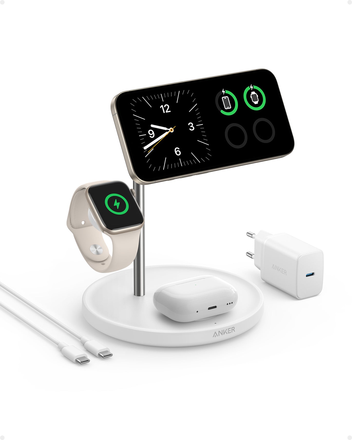 Anker MagGo Wireless Charging Station (3-in-1 Stand)