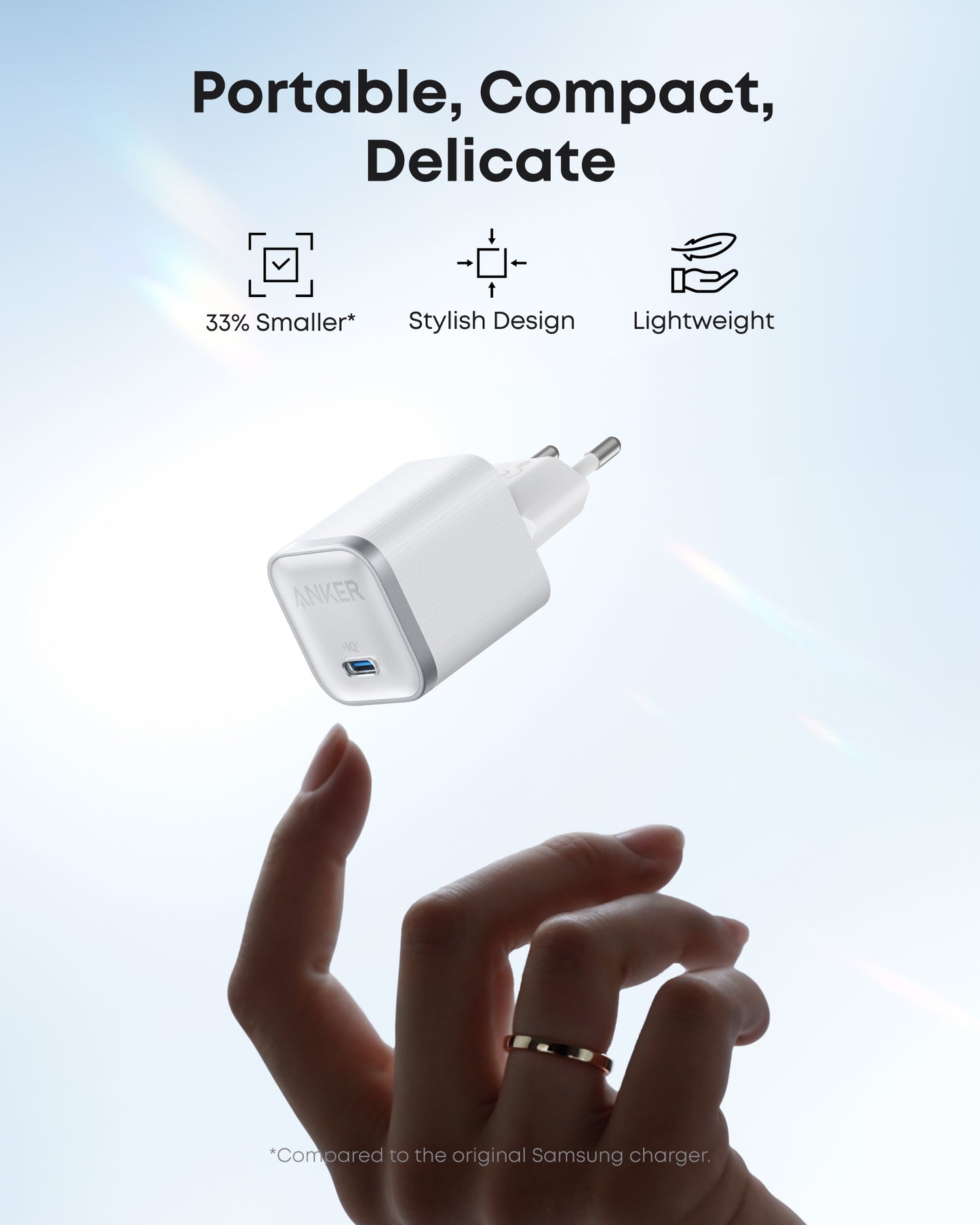 Anker Nano Charger (45W) with USB-C to USB-C Cable