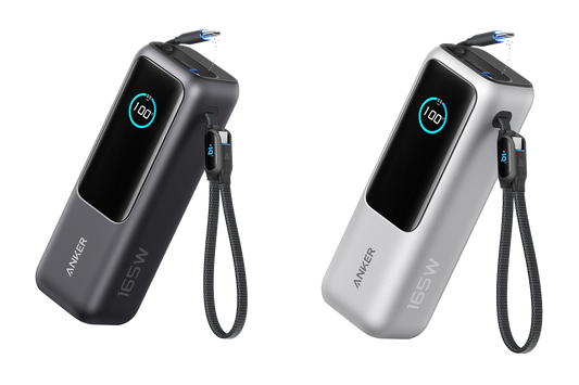 Anker Laptop Power Bank (25K, 165W, Built-In and Retractable Cables)