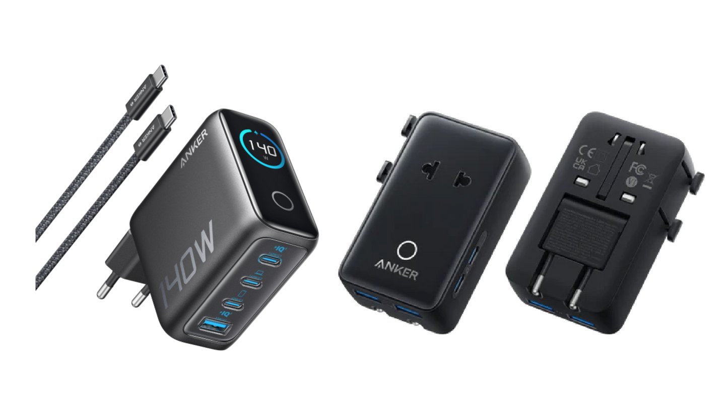 Anker Laptop Ładowarka (140 W, 4 porty, PD 3.1) z kablem USB-C i