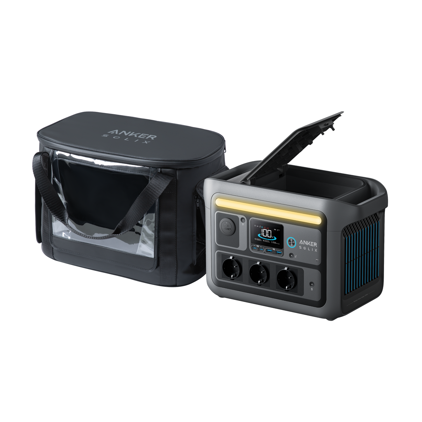 Anker SOLIX C800 Portable Power Station and Water Resistant Bag
