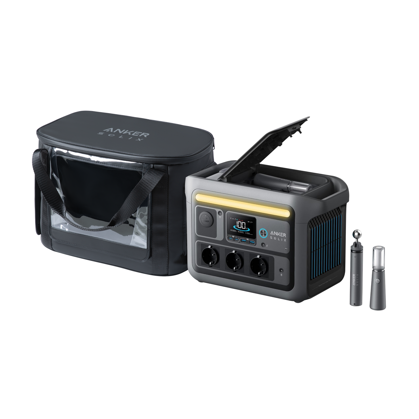 Anker SOLIX <b>C800 Plus</b> Portable Power Station and Water Resistant Bag