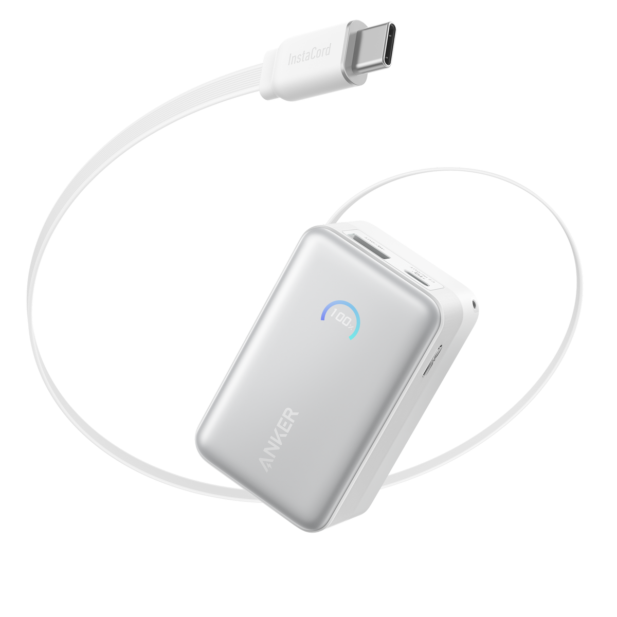 Anker Nano Power Bank (10K, 45W, Built-In Retractable USB-C Cable)