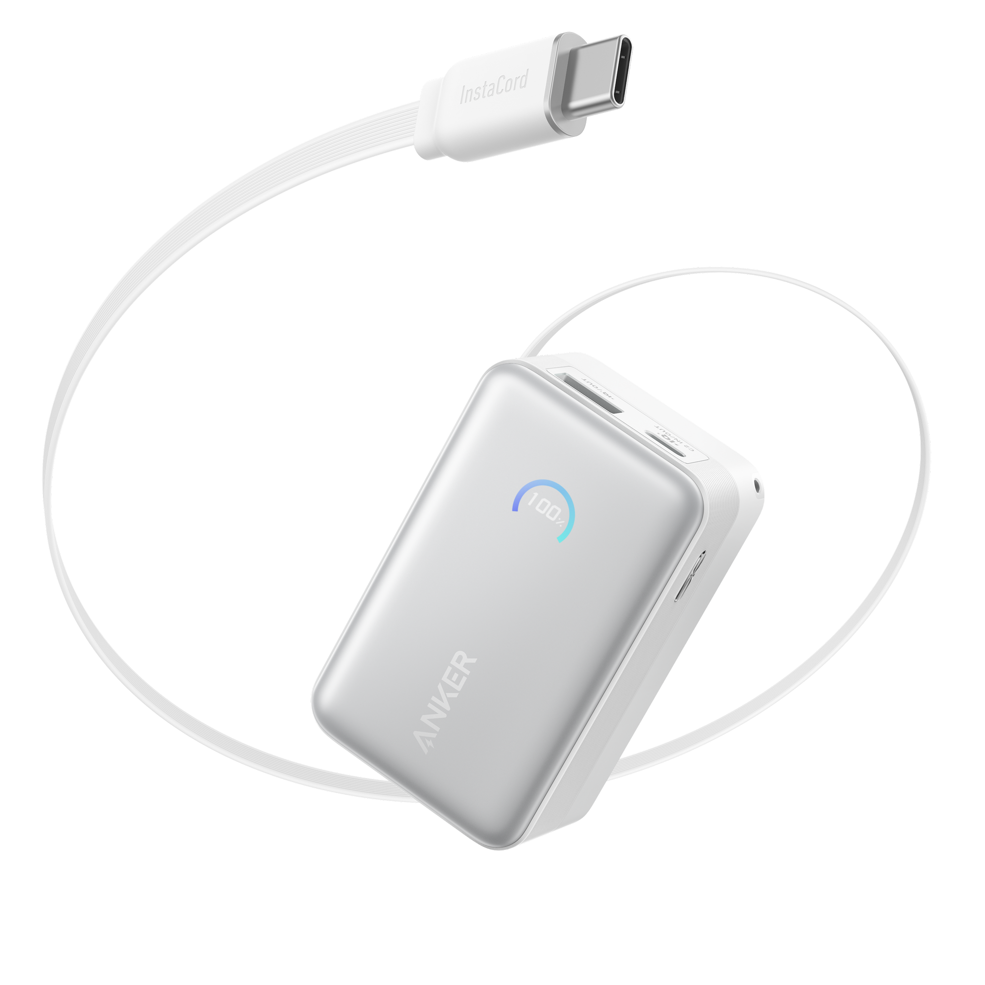 Anker Nano Power Bank (10K, 45W, Built-In Retractable USB-C Cable)