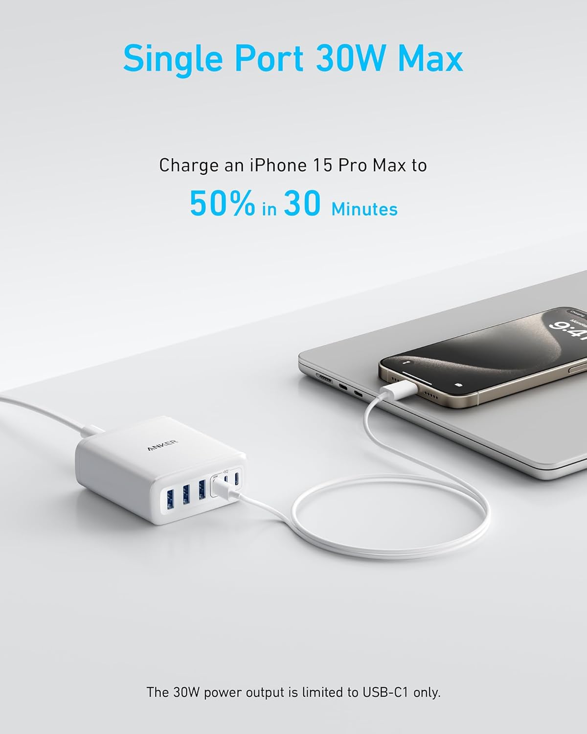 Anker Charger 112W, 6 Ports, GaN