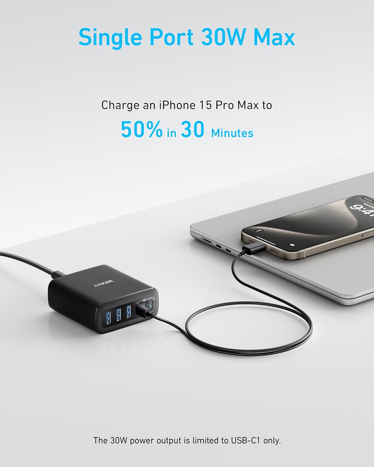 Anker Charger 112W, 6 Ports, GaN