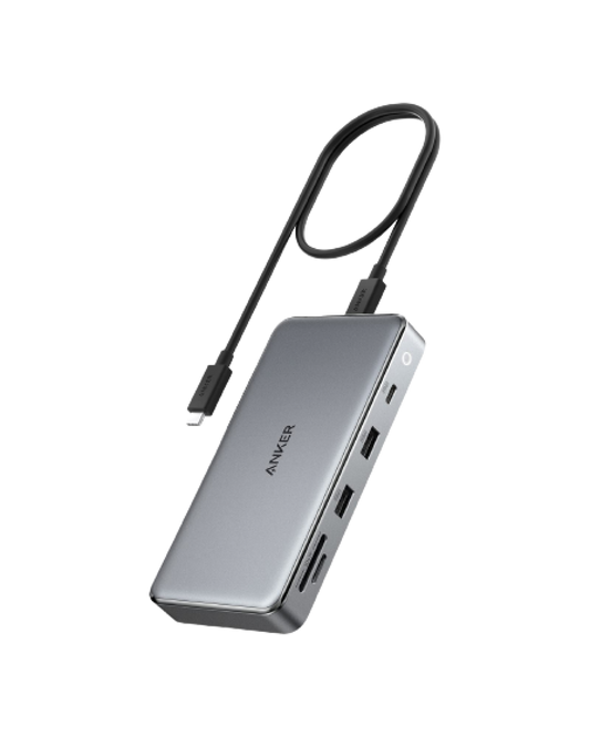 Anker <b>563</b> USB-C Hub (10-in-1, Dual 4K HDMI, for MacBook)
