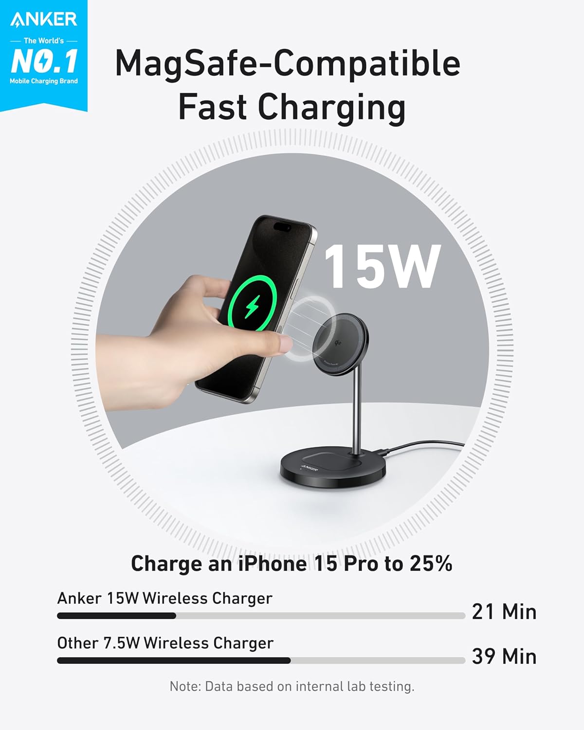 Anker MagGo Wireless Charger (2-in-1 Stand)