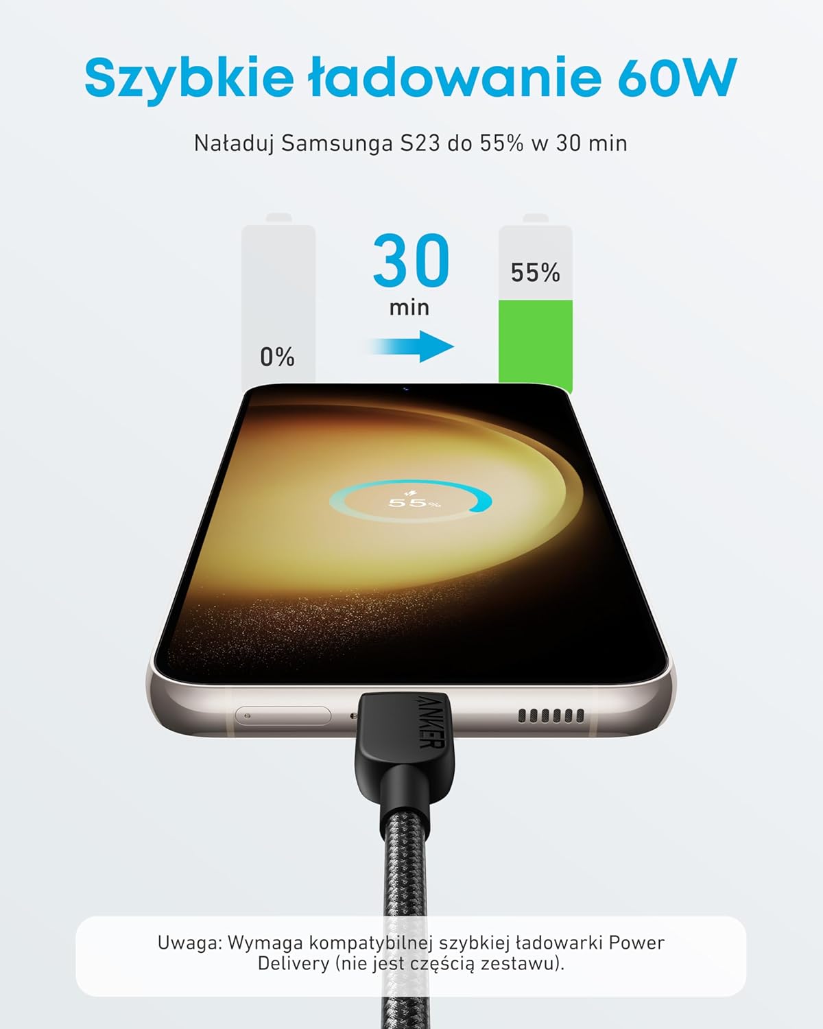 Anker 310 USB-C to USB-C Cable (3ft Braided)