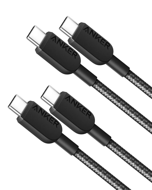 Anker 310 USB-C to USB-C Cable (3ft Braided)-2 pack