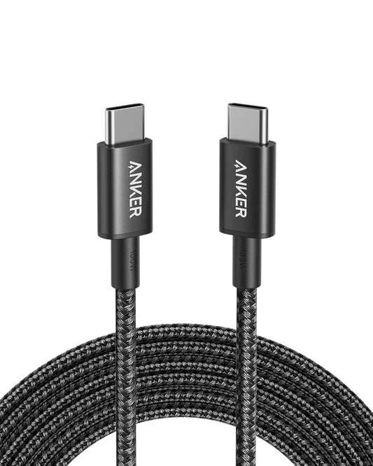 USB-C to USB-C Cable (10ft, Braided, 100W)