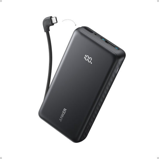 Anker Zolo Power Bank (20K, 22.5W, Built-In USB-C Cable)