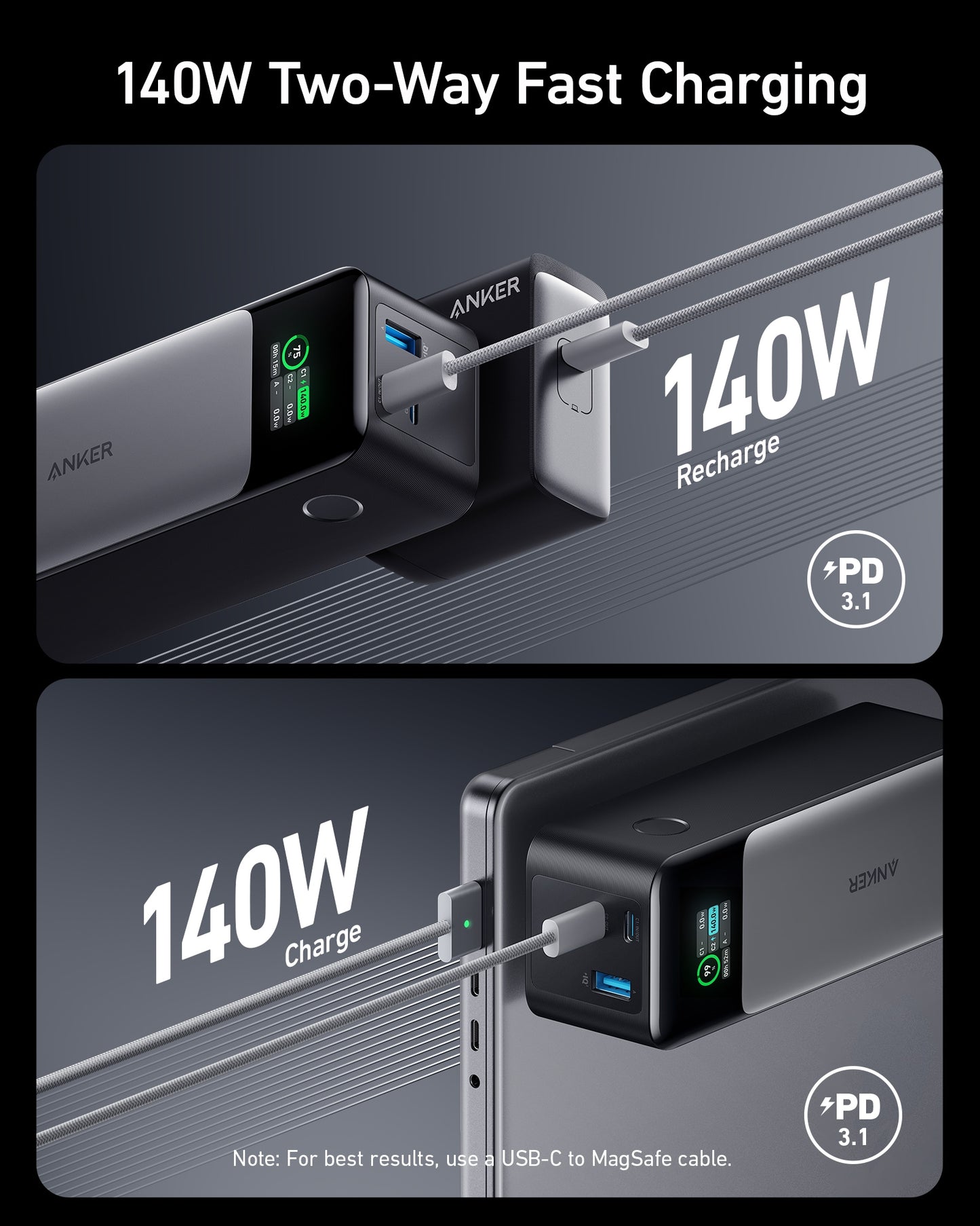 Anker Nano Power Bank (5K, MagGo, Slim) and Anker 737 Power Bank (PowerCore 24K)