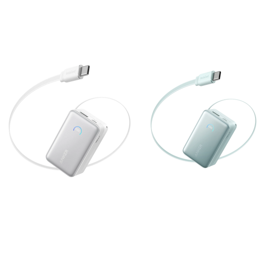 Anker Nano Power Bank (10K, 45W, Built-In Retractable USB-C Cable)