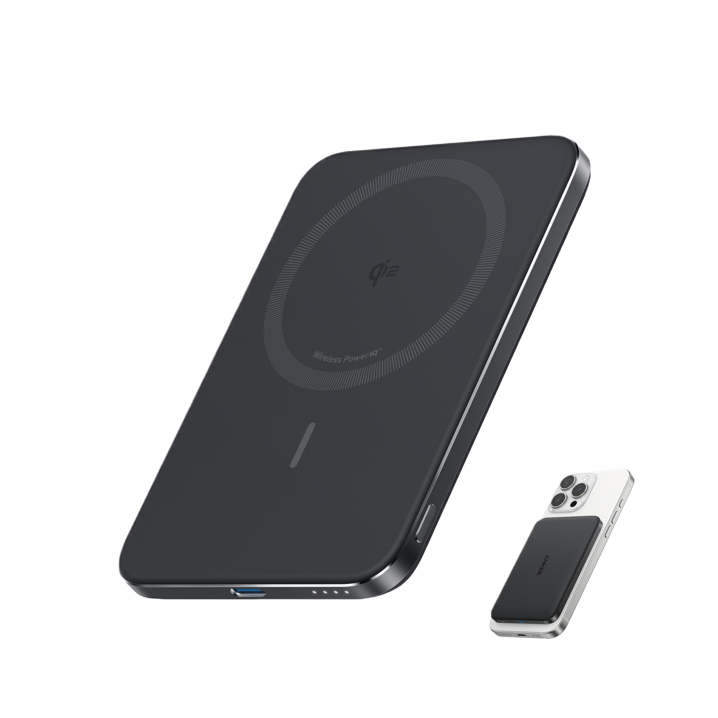 Anker Nano Power Bank (5K, MagGo, Slim) and Anker Prime USB-C to USB-C Cable (240W, Upcycled-Braided)