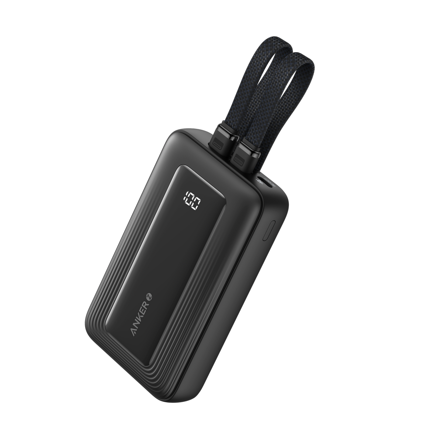 Anker Zolo Power Bank (10K,30W,Built-In Dual USB-C Cables)