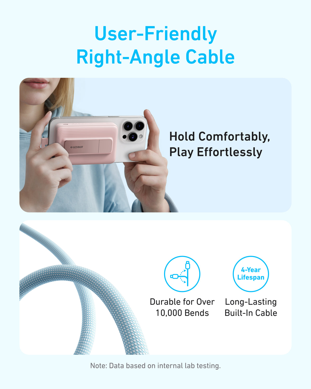 Power Bank (10K, Magnetic, Built-In USB-C Cable)