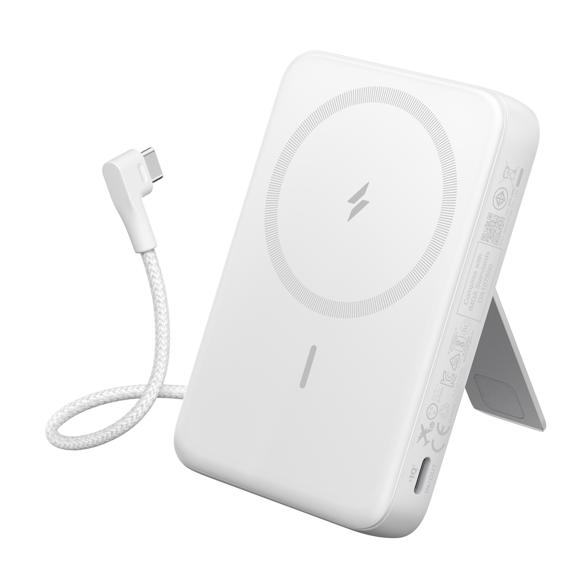Power Bank (10K, Magnetic, Built-In USB-C Cable)