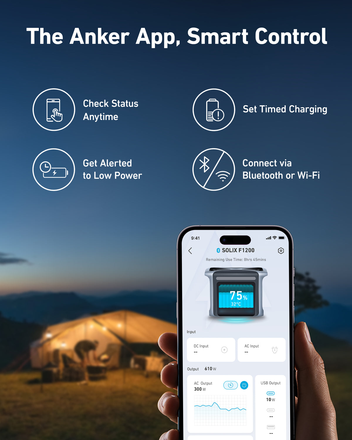 Anker SOLIX F1200 - 1229Wh | 1800W (Competitable with Anker SOLIX RS40/RS40P Solar Balcony System)
