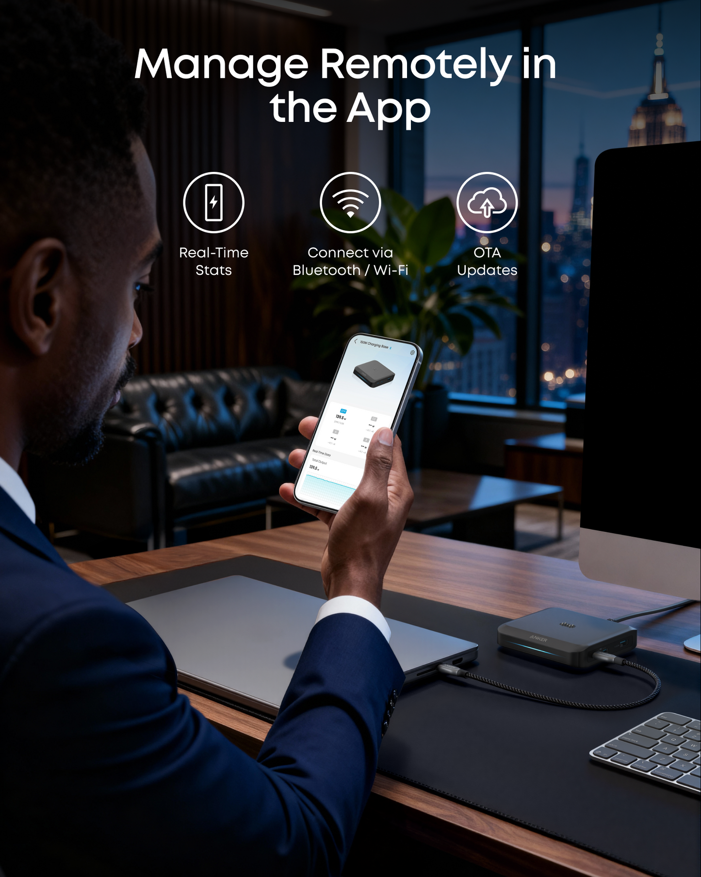 Anker Prime Charging Base (150W, 3 Ports)