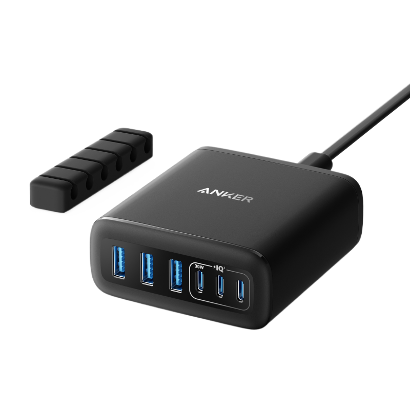 Anker Charger (112W, 6 Ports, GaN)