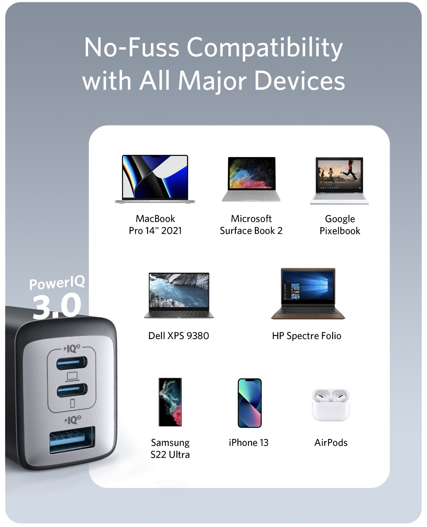 Ładowarka Anker 735 (Nano II 65 W) i Kabel Anker USB-C do USB-C (240 W, pleciony z materiałów pochodzących z recyklingu)