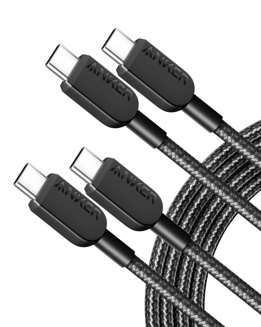 Anker 310 USB-C to USB-C Cable (6ft Braided)-2 pack