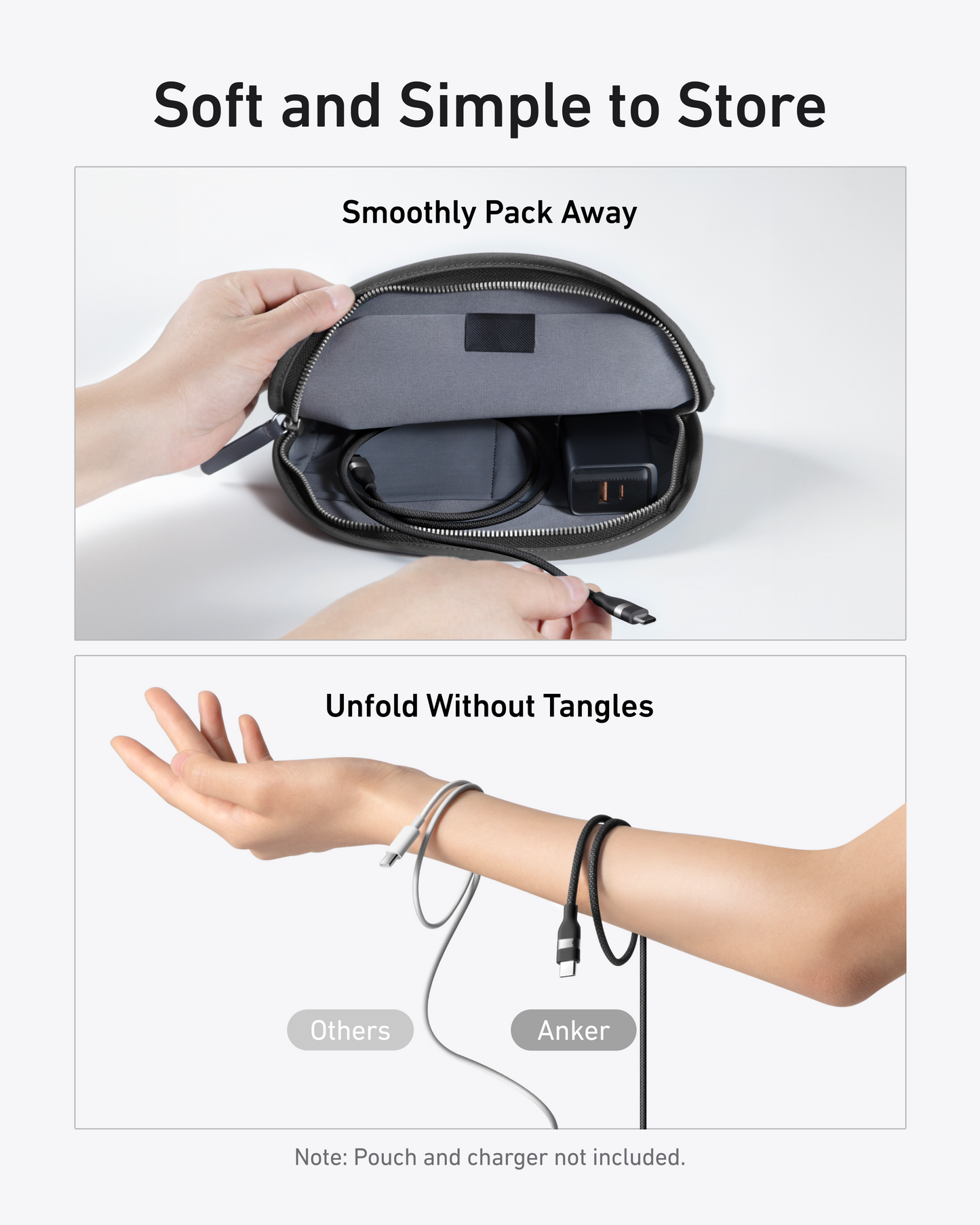 Anker Laptop Power Bank (25K, 165W, Built-In and Retractable Cables) and Anker USB-C to USB-C Cable (240W, Upcycled-Braided)