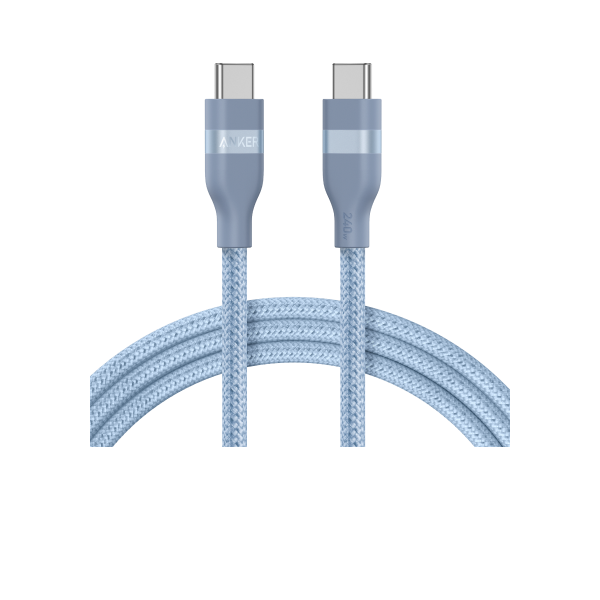 Anker USB-C to USB-C Cable (240W, Upcycled-Braided)