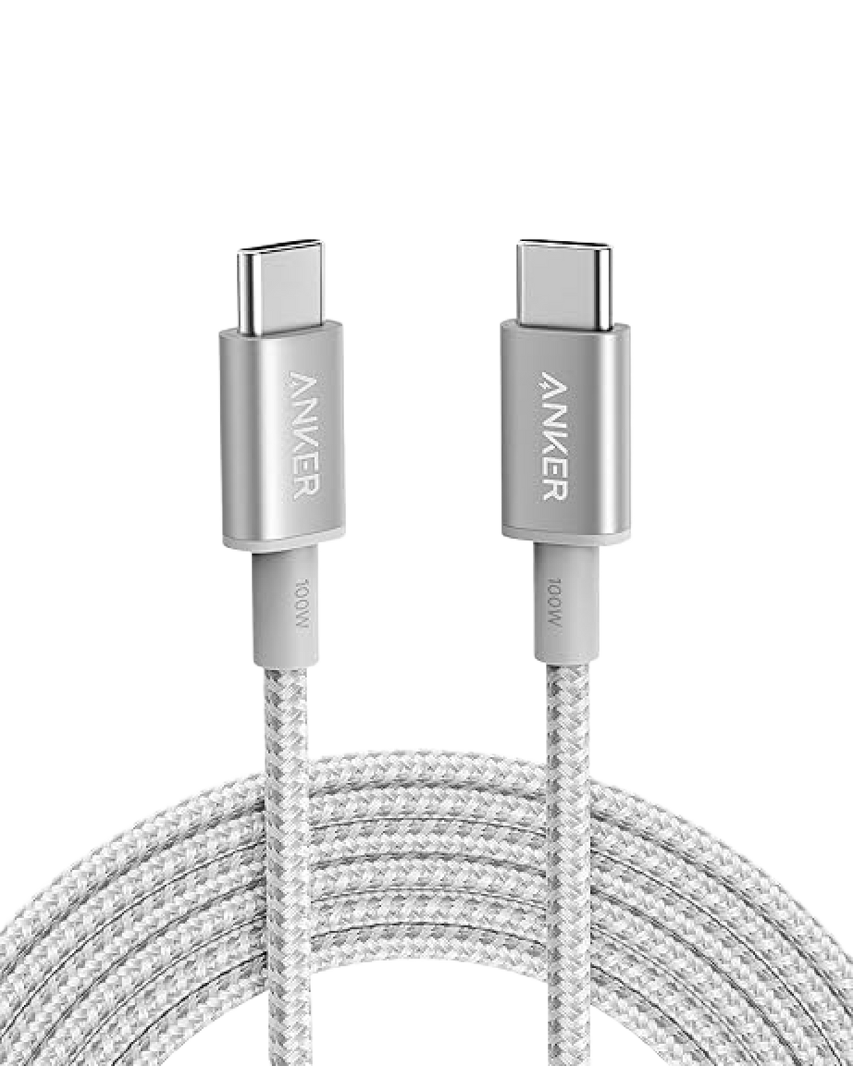 USB-C to USB-C Cable (10ft, Braided, 100W)