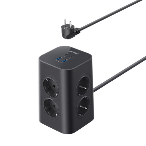 Anker USB Power Strip (12-in-1, 20W) Black
