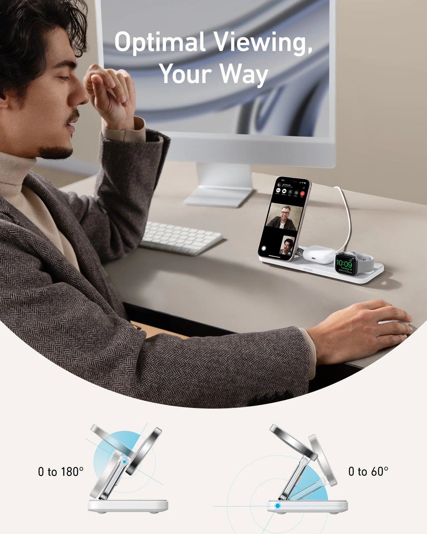 Anker MagGo Wireless Charging Station (3-in-1 Pad)