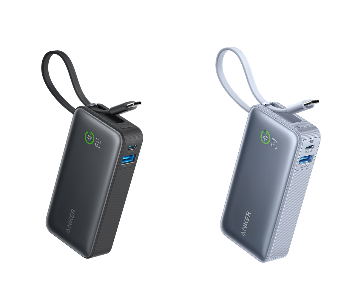 Anker Nano Power Bank (30W, Built-In USB-C Cable)