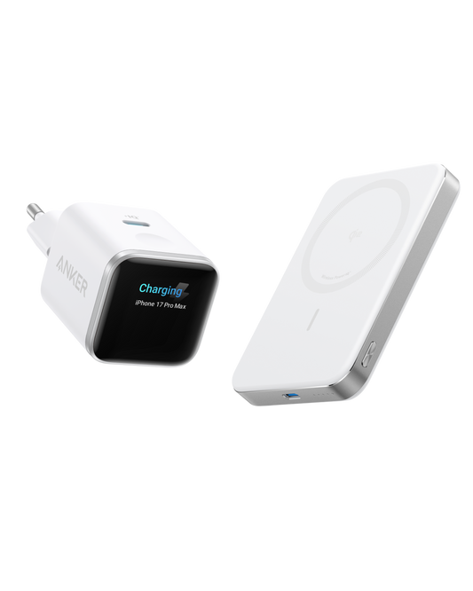 Anker Nano 45W Smart Display Charger with Anker MagGo Power Bank (10K, Slim)