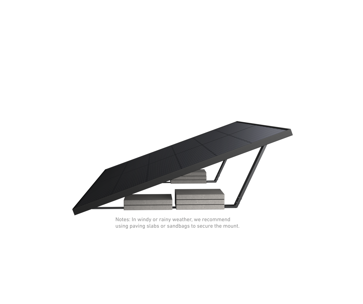 Anker SOLIX Solar Panel Mount for Flat Roof and Backyard