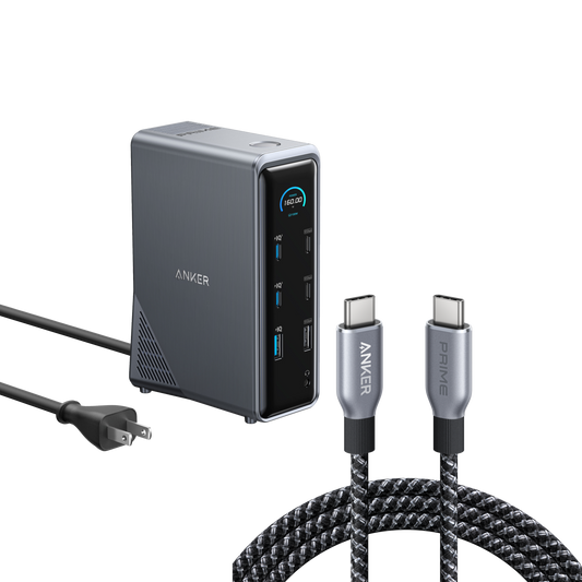 Anker Prime Charging Docking Station with 240W USB-C to USB-C Cable