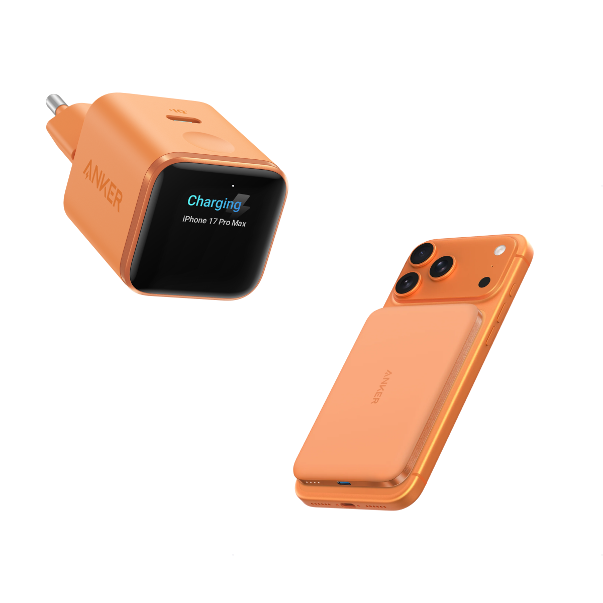 Anker Nano Power Bank (5K, MagGo, Slim) and Anker Nano 45W Smart Display Charger