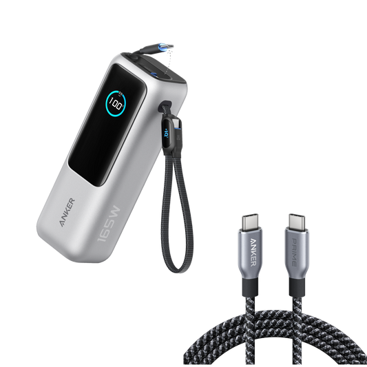 Anker Laptop Power Bank  and Anker USB-C to USB-C Cable