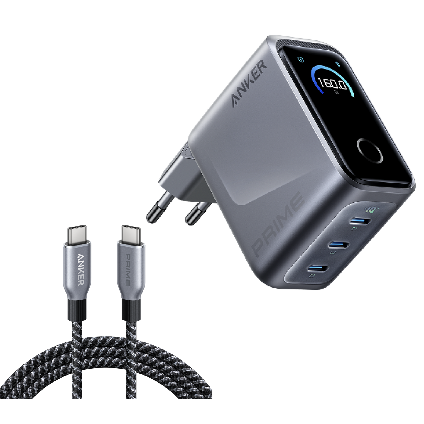 Anker Prime Charger with Anker Prime USB-C to USB-C Cable