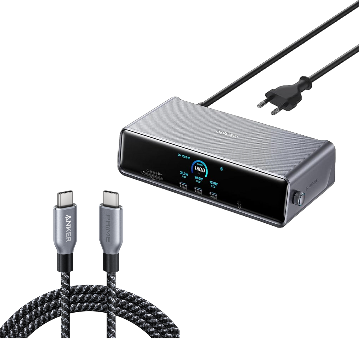 Anker Prime Docking Station with Anker Prime USB-C to USB-C Cable