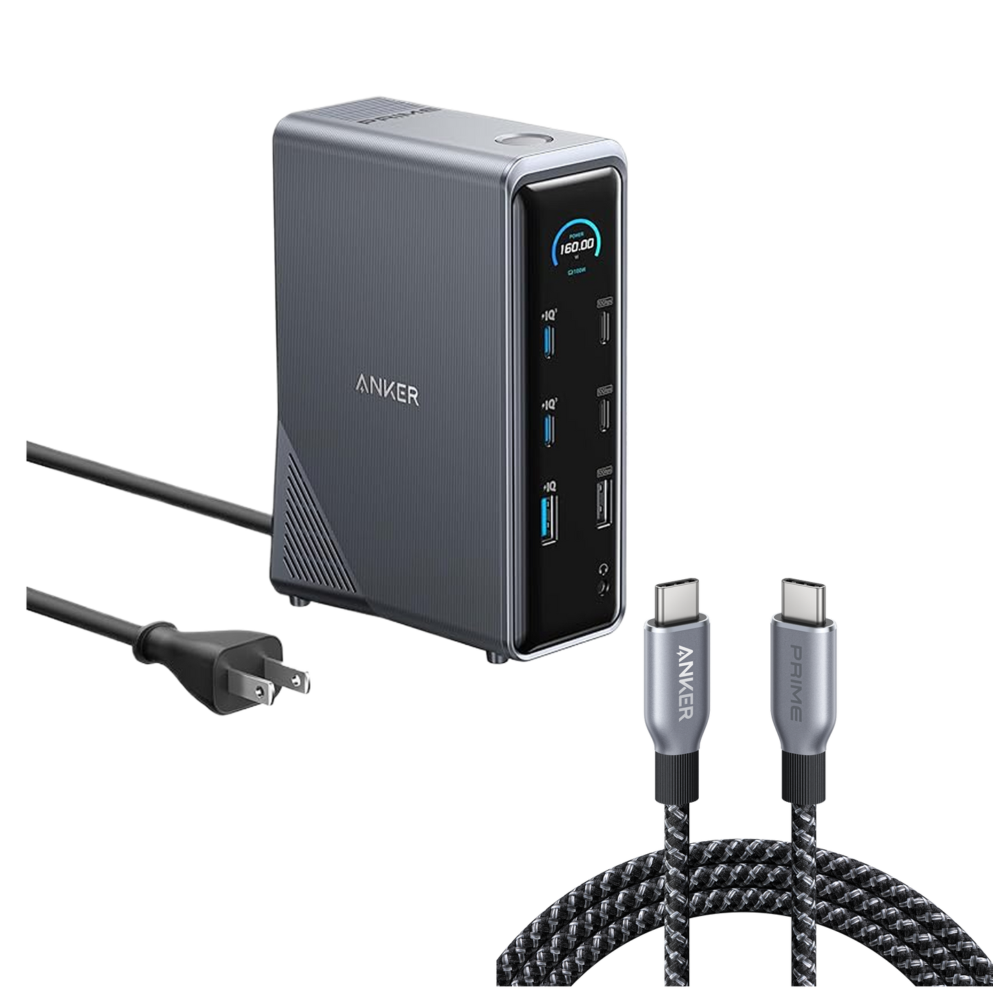 Anker Prime Charging Docking Station with 240W USB-C to USB-C Cable